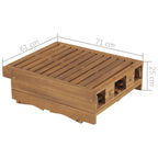 Transat pliable en bois d'Acacia